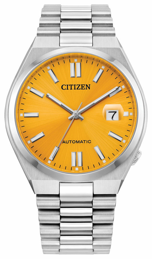 TSUYOSA Yellow Dial Stainless Steel Bracelet NJ0150-56Z | Citizen Deals