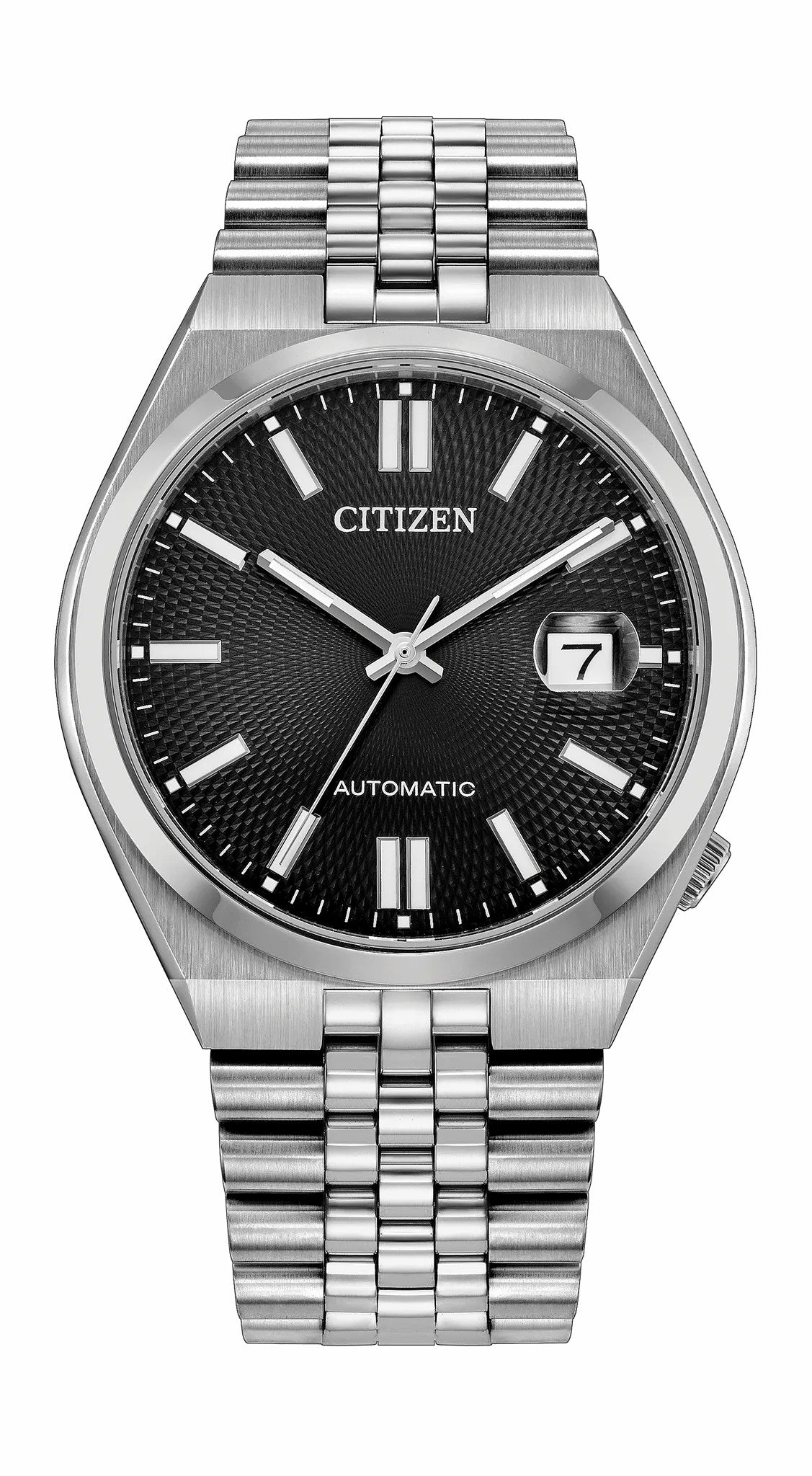 TSUYOSA 60 37mm Black Dial Stainless Steel Bracelet NK0030-51E | Citizen Great Value
