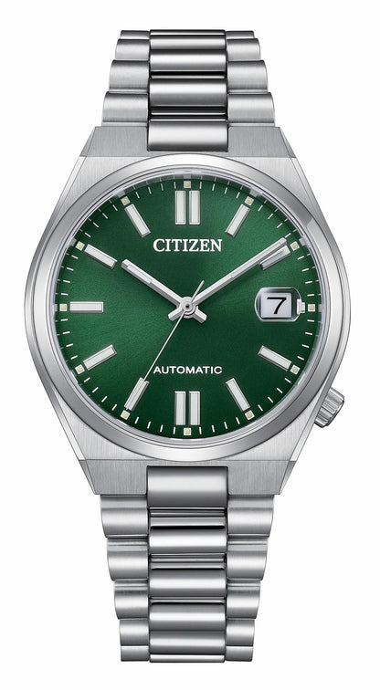 TSUYOSA 37mm Green Dial Stainless Steel Bracelet NJ0200-50X | Citizen Trending