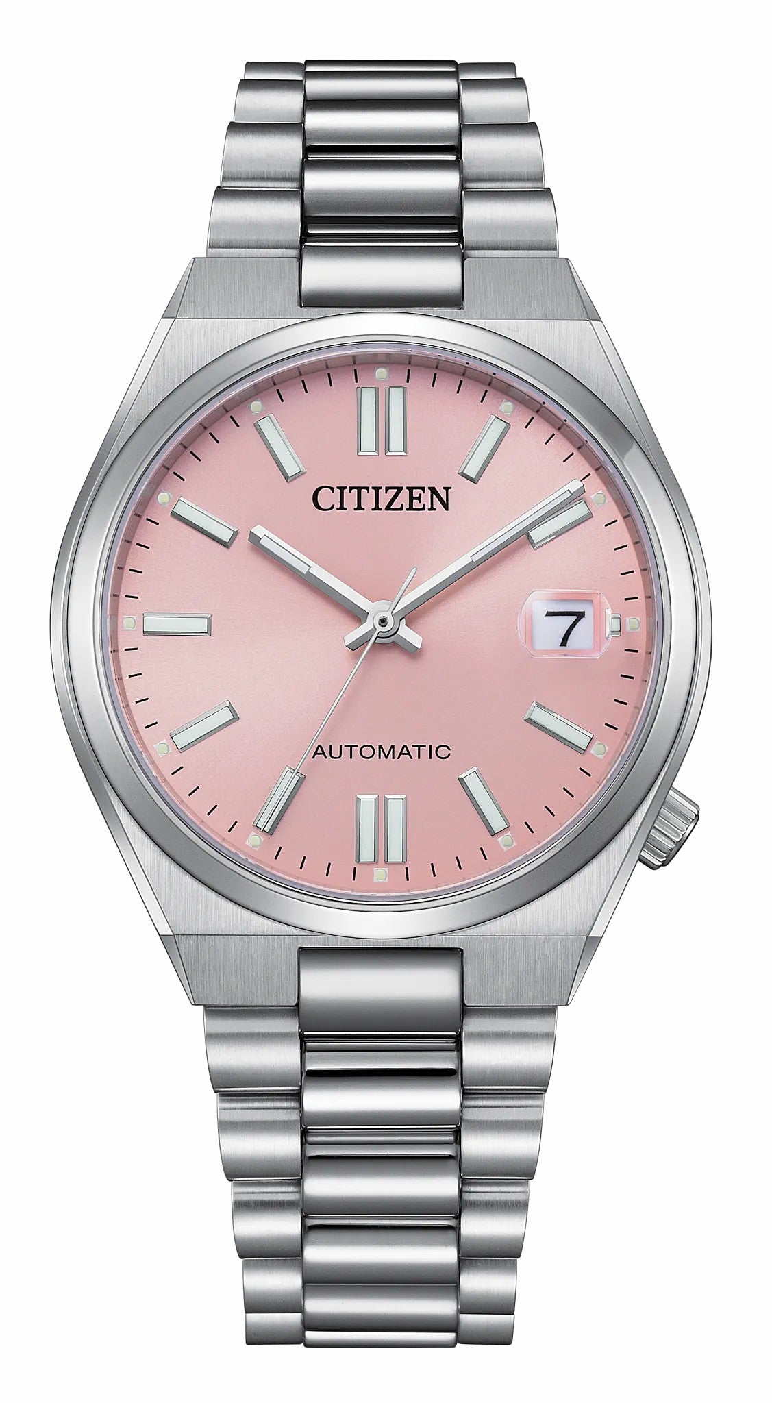 TSUYOSA 37mm Pink Dial Stainless Steel Bracelet NJ0200-50Z | Citizen Best Price