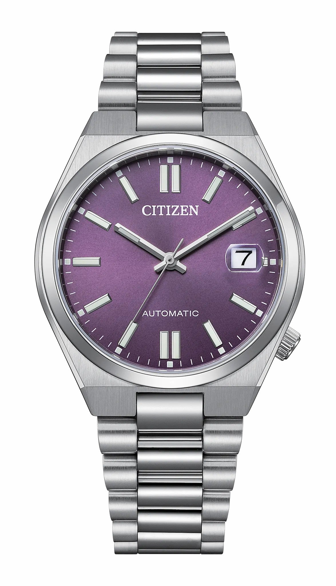 TSUYOSA 37mm Purple Dial Stainless Steel Bracelet NJ0200-50W | Citizen Trending