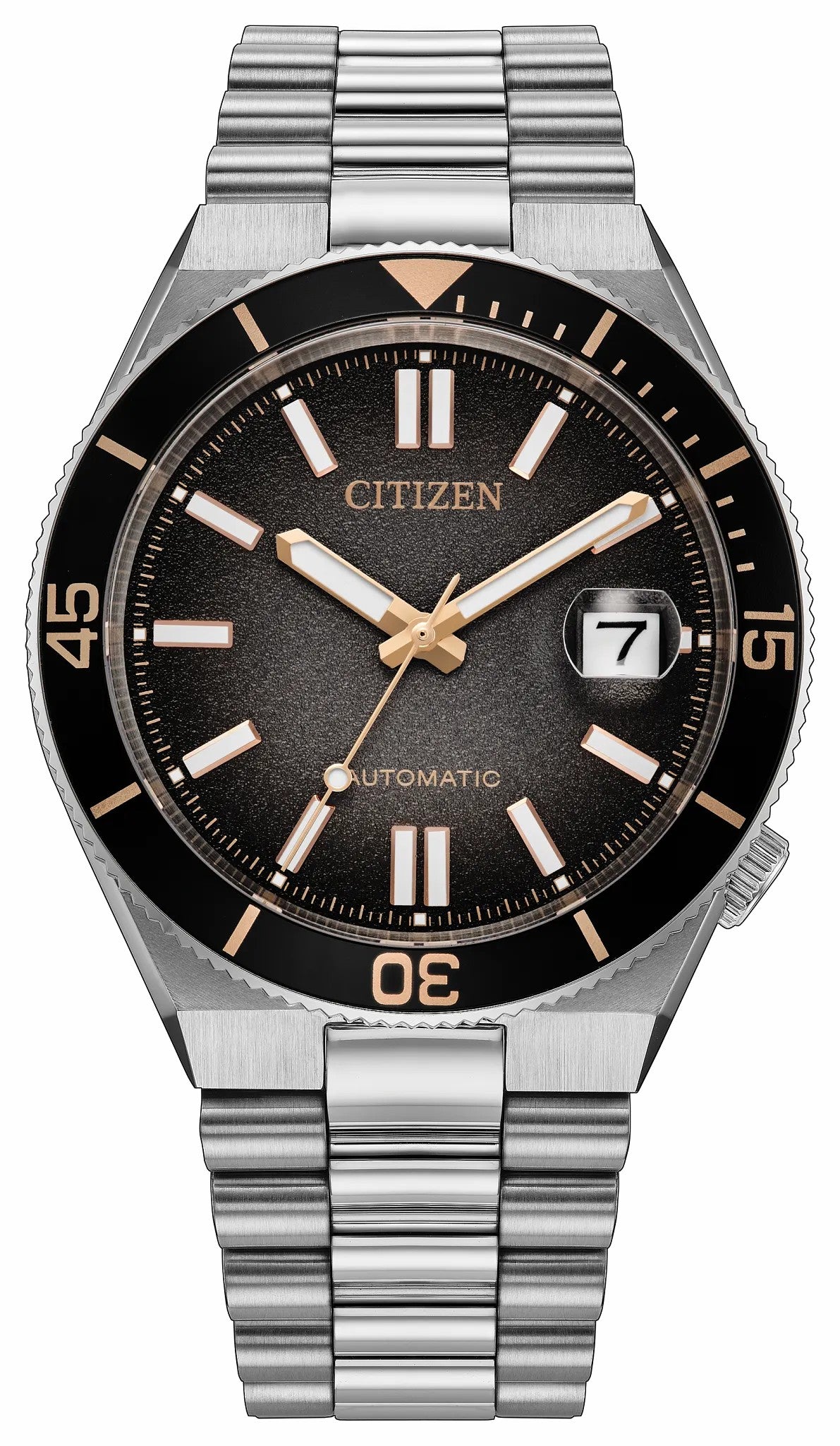 TSUYOSA Shore "Time Slip" Black Dial Stainless Steel Bracelet NJ0238-57E | Citizen Sale