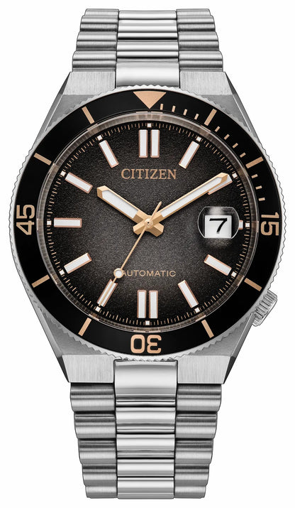 TSUYOSA Shore "Time Slip" Black Dial Stainless Steel Bracelet NJ0238-57E | Citizen Sale