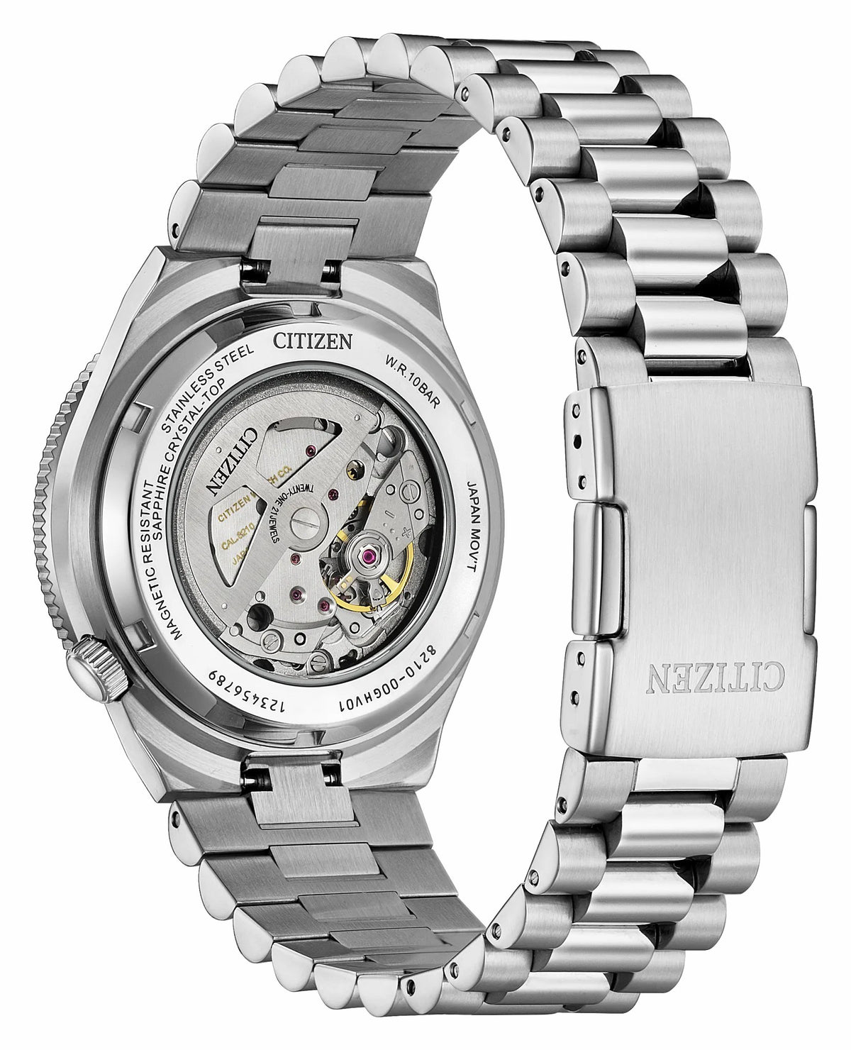 TSUYOSA Shore "Time Slip" Black Dial Stainless Steel Bracelet NJ0238-57E | Citizen Sale