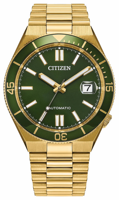 TSUYOSA Shore Green Dial Stainless Steel Bracelet NJ0232-53X | Citizen Quality