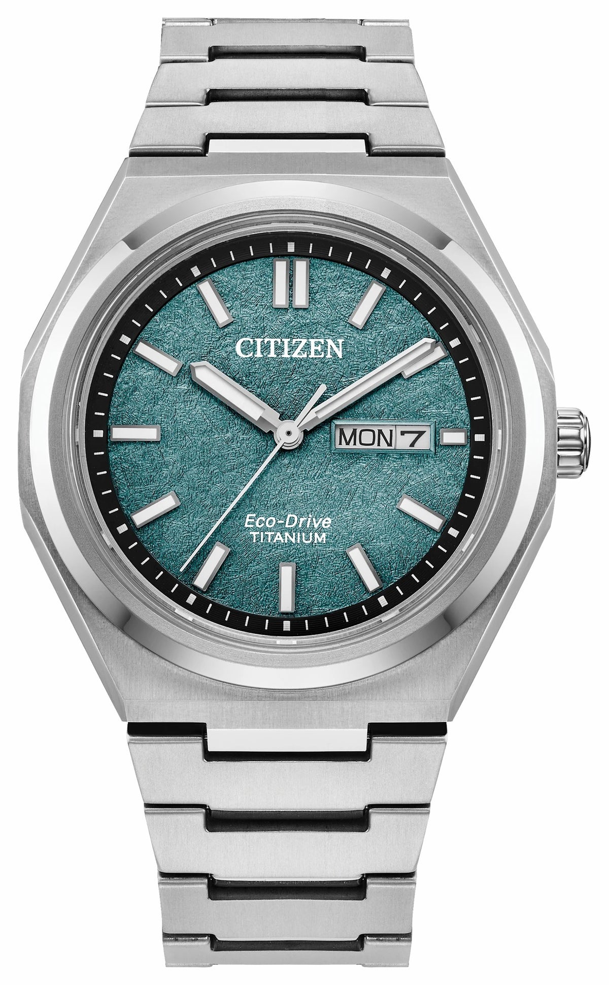 Zenshin Three-hand Green Dial Super Titanium Bracelet AW0130-85X | Citizen Best Price