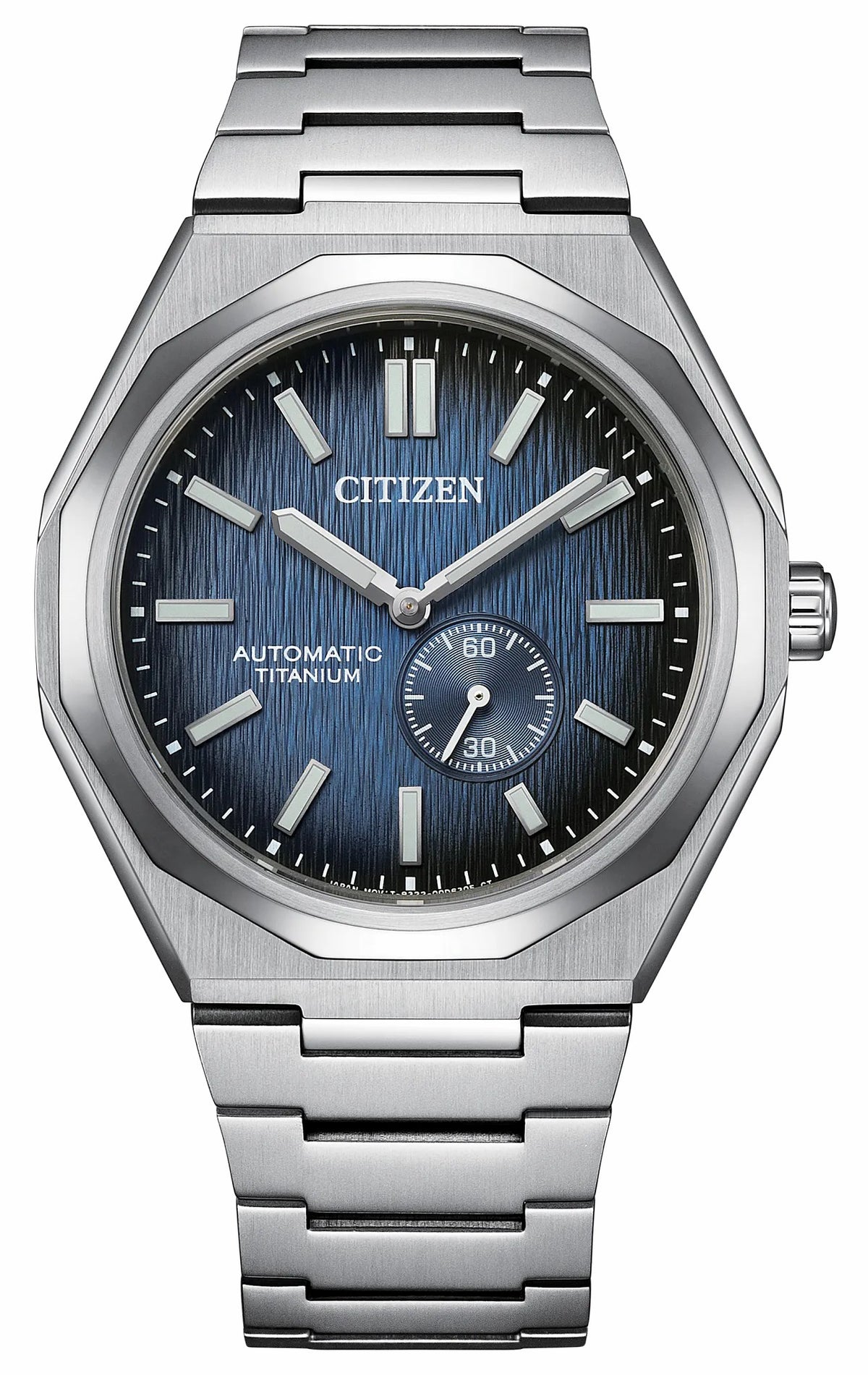 Zenshin 60 Mechanical Blue Dial Super Titanium Bracelet NK5020-58M | Citizen Quality