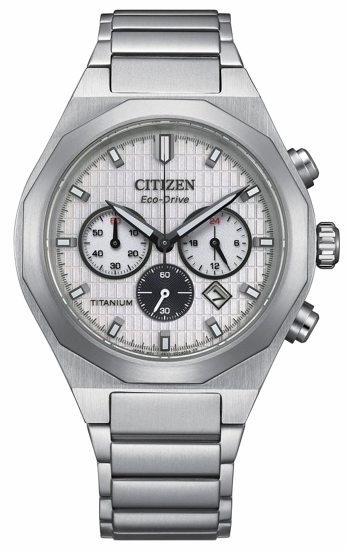 Zenshin Senkei White Dial Super Titanium Bracelet CA4690-51A | Citizen Latest