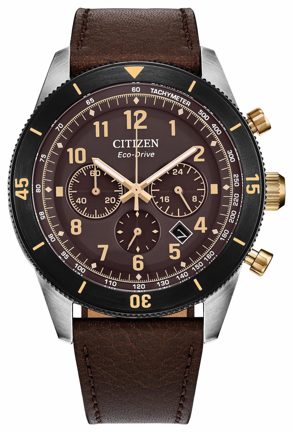 Terra Force Brown Dial Leather Strap CA4746-08X | Citizen Quality