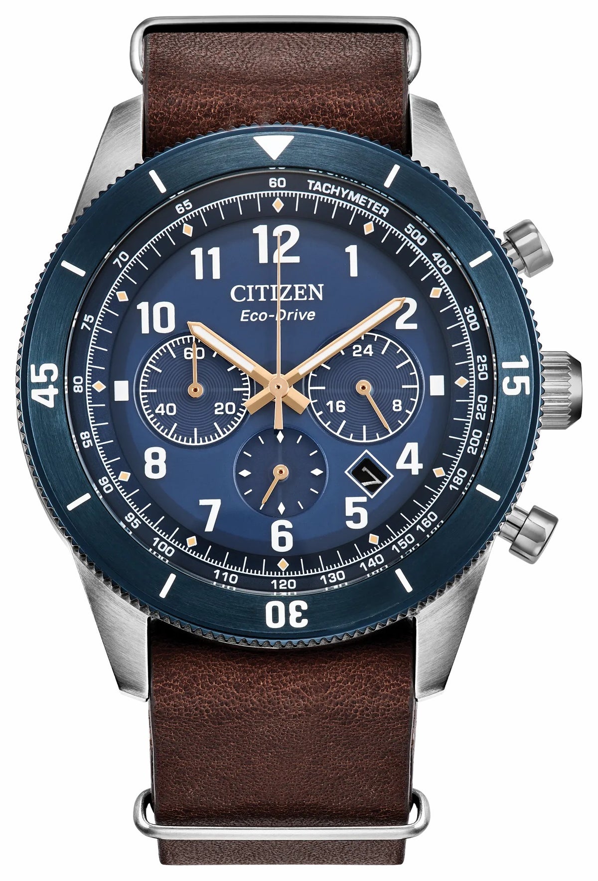 Terra Force Blue Dial Leather Strap CA4747-05L | Citizen Premium