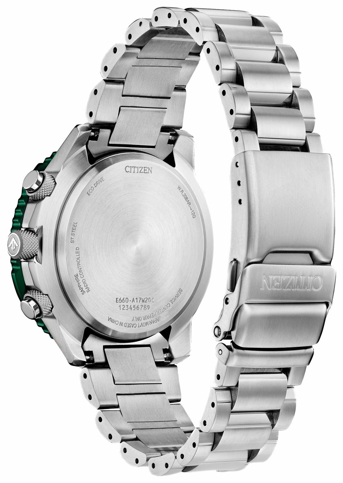 Promaster Air A-T Green Dial Stainless Steel Bracelet CB5004-59W | Citizen Essential