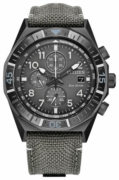 Nighthawk Gray Dial Nylon Strap CA0897-04H | Citizen Best Price
