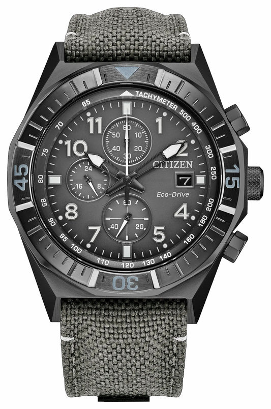 Nighthawk Gray Dial Nylon Strap CA0897-04H | Citizen Best Price