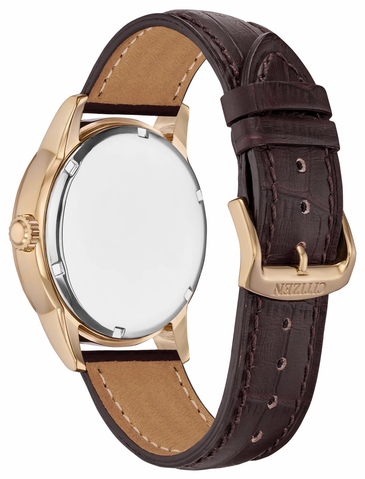 Corso - Men's Eco-Drive BU2013-08E Rose Gold Leather Watch | Citizen Trending