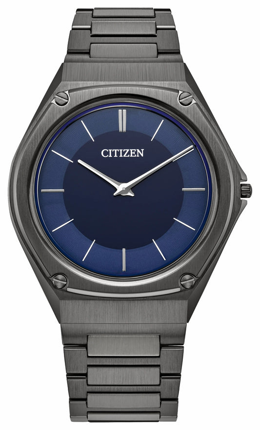 Eco-Drive One Blue Dial Stainless Steel Bracelet AR5064-57L | Citizen Customer Favorite