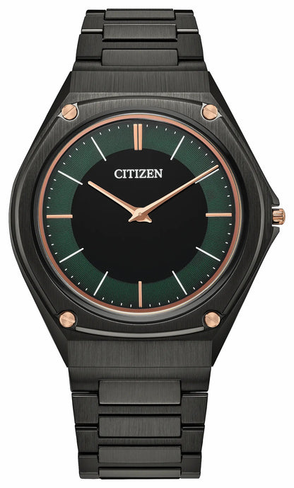 Eco-Drive One Green Dial Stainless Steel Bracelet AR5065-54W | Citizen Deals