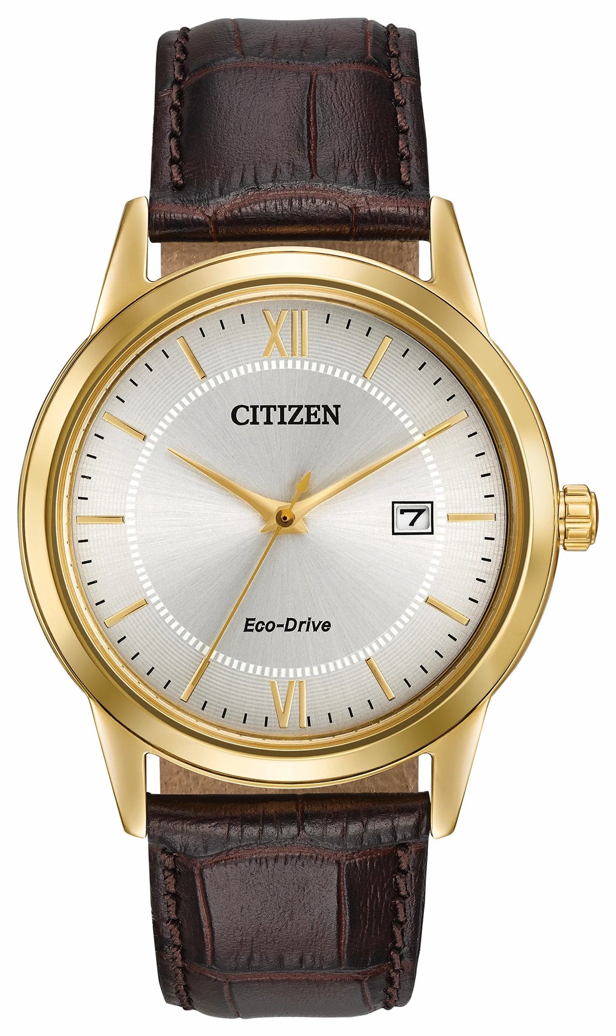Corso - Men's Eco-Drive AW1232-04A Dark Brown Strap Watch | Citizen Smart Buy