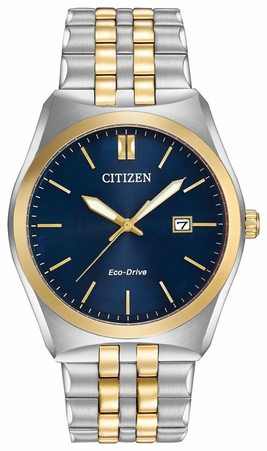 Corso - Men's Eco-Drive BM7334-58L Two Tone Blue Dial Watch | Citizen Featured