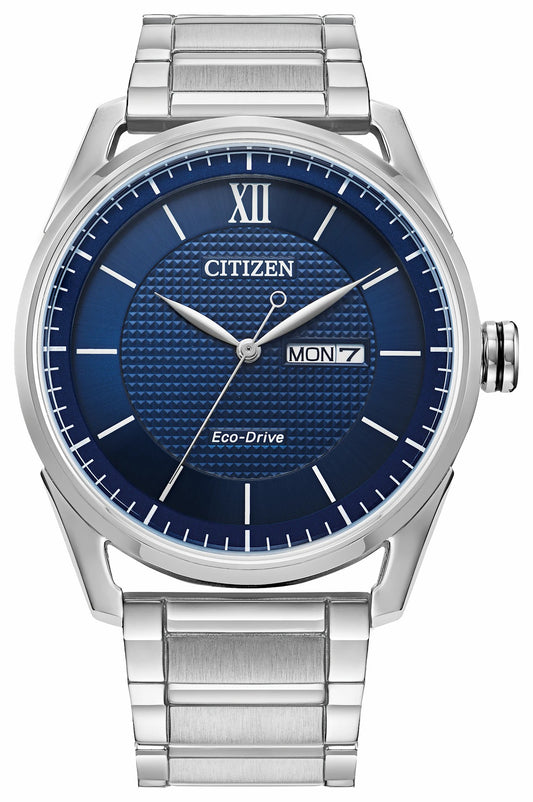 Classic Blue Dial Stainless Steel Bracelet AW0081-54L | Citizen Special Offer