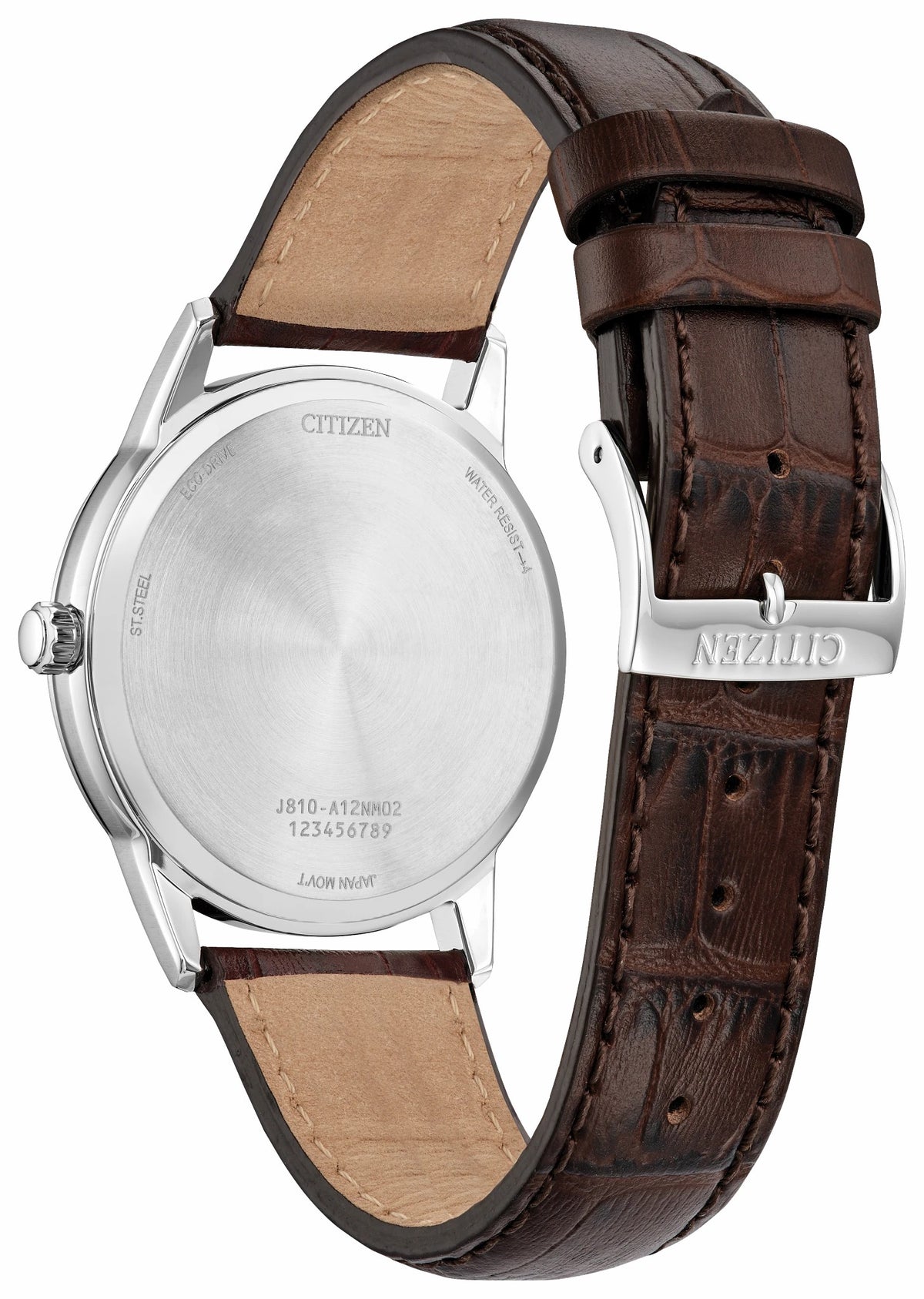 Classic Silver-Tone Dial Leather Strap AW1780-25A | Citizen Deals