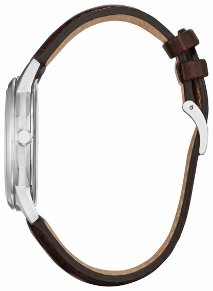Classic Silver-Tone Dial Leather Strap AW1780-25A | Citizen Deals
