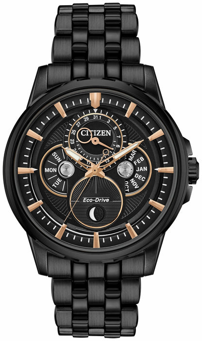 Citizen Calendrier Moonphase Men's Eco-Drive Black Watch | Citizen Trending