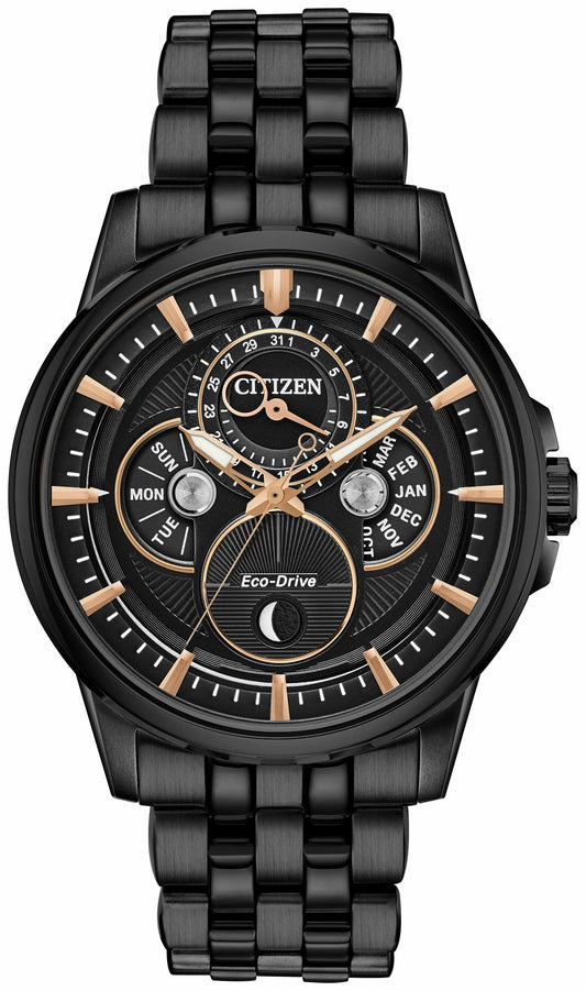 Citizen Calendrier Moonphase Men's Eco-Drive Black Watch | Citizen Trending