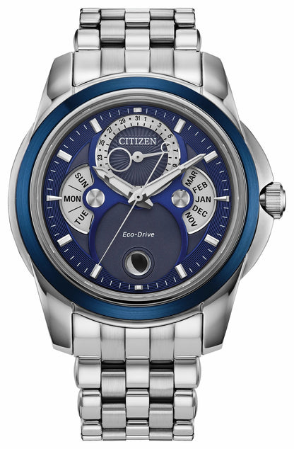 Calendrier Blue Dial Stainless Steel Bracelet BU0088-51H | Citizen Classic