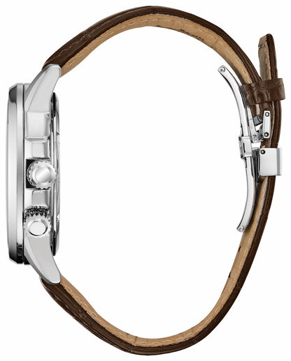 Calendrier - Men's Eco-Drive BU2020-29X Brown Leather Watch | Citizen Everyday