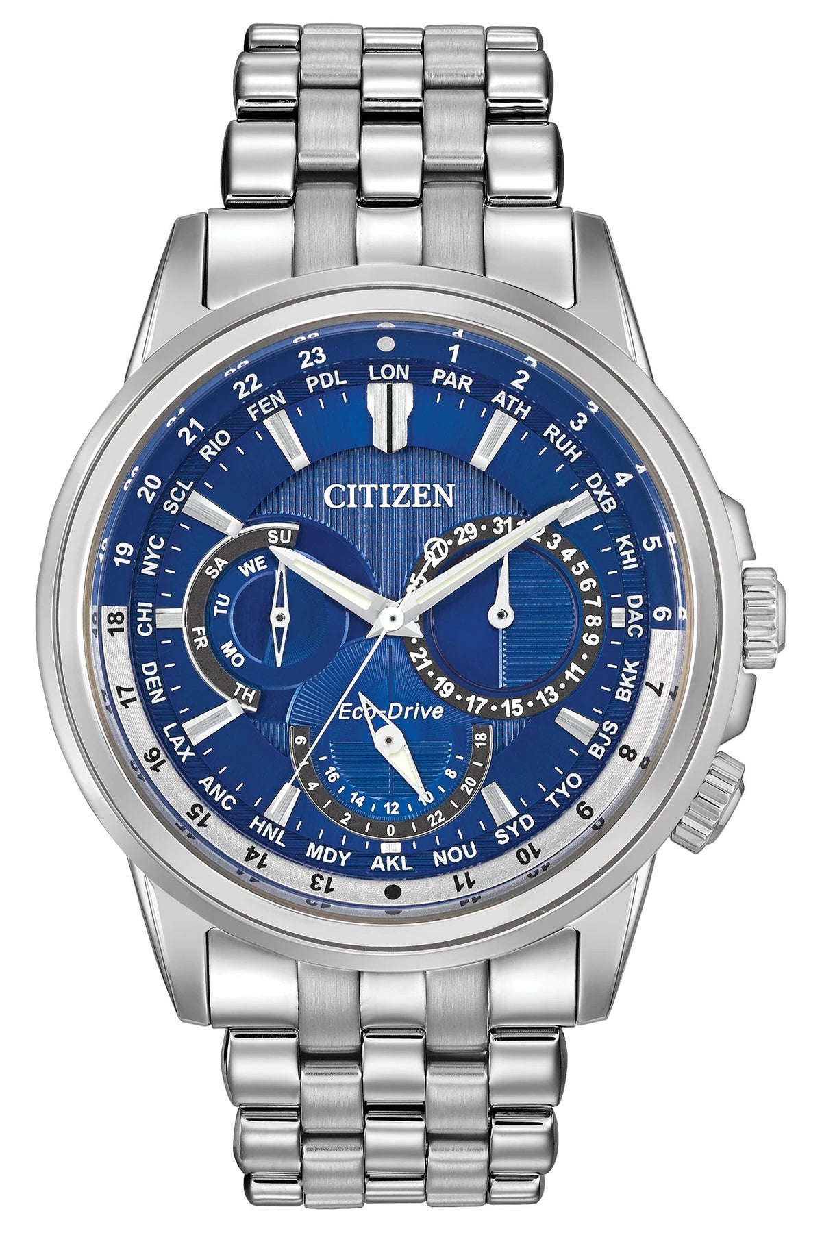 Calendrier - Men's Eco-Drive BU2021-51L Water Resistant Watch | Citizen New