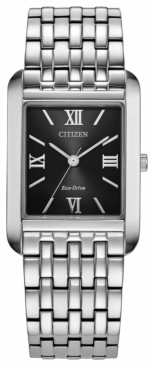 Addysen Black Dial Stainless Steel Bracelet BJ6570-50E | Citizen Quality