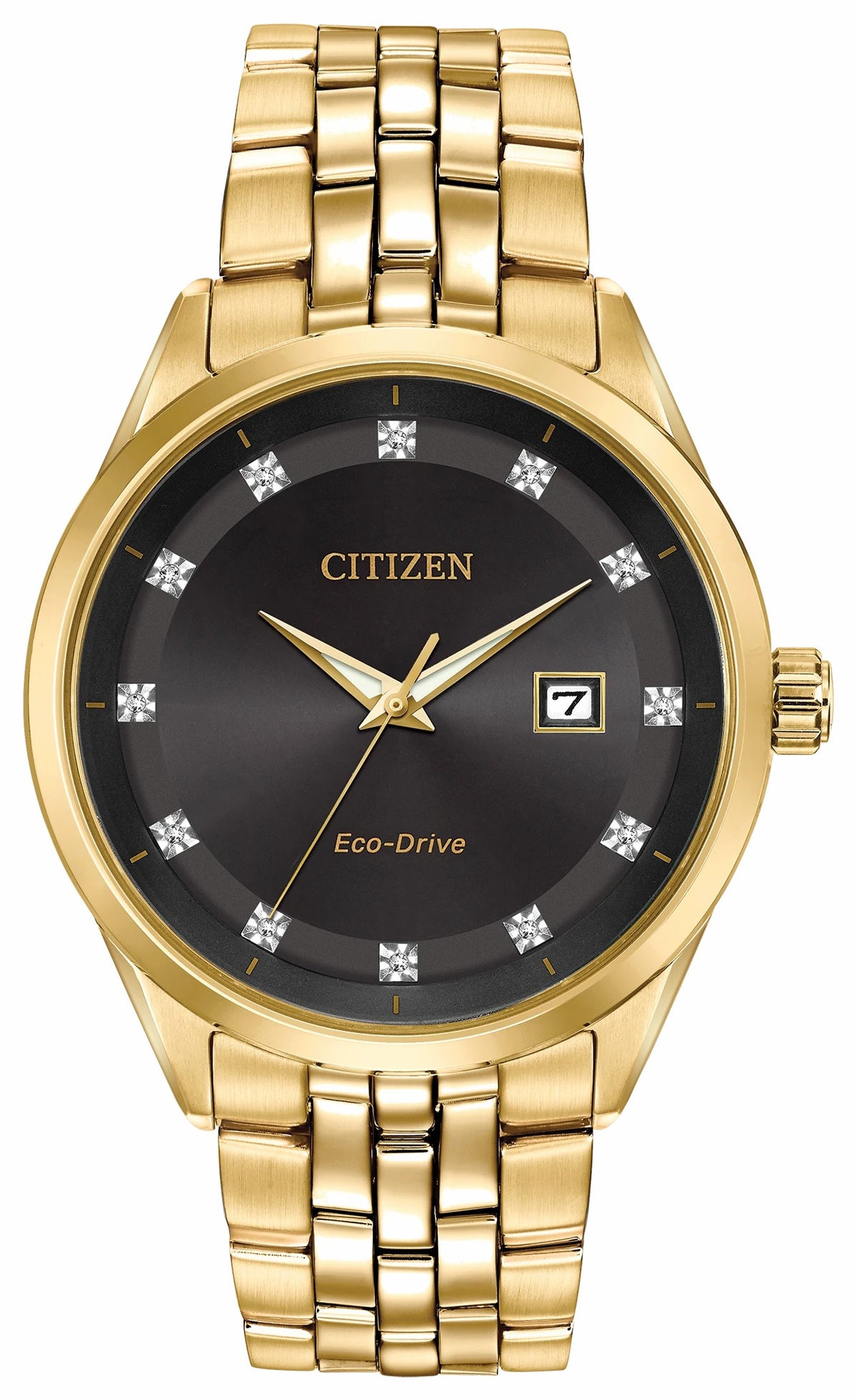 Corso - Men's Eco-Drive BM7252-51G Steel Black Dial Watch | Citizen Best Price