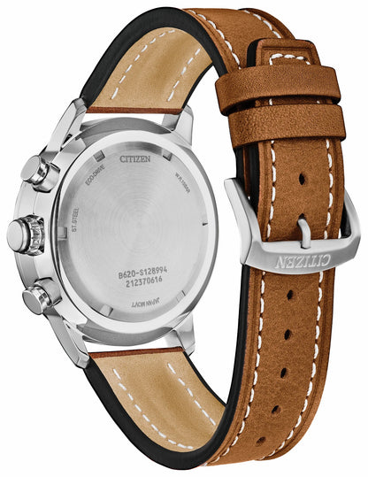Avion Green Dial Leather Strap CA4477-08X | Citizen Smart Buy