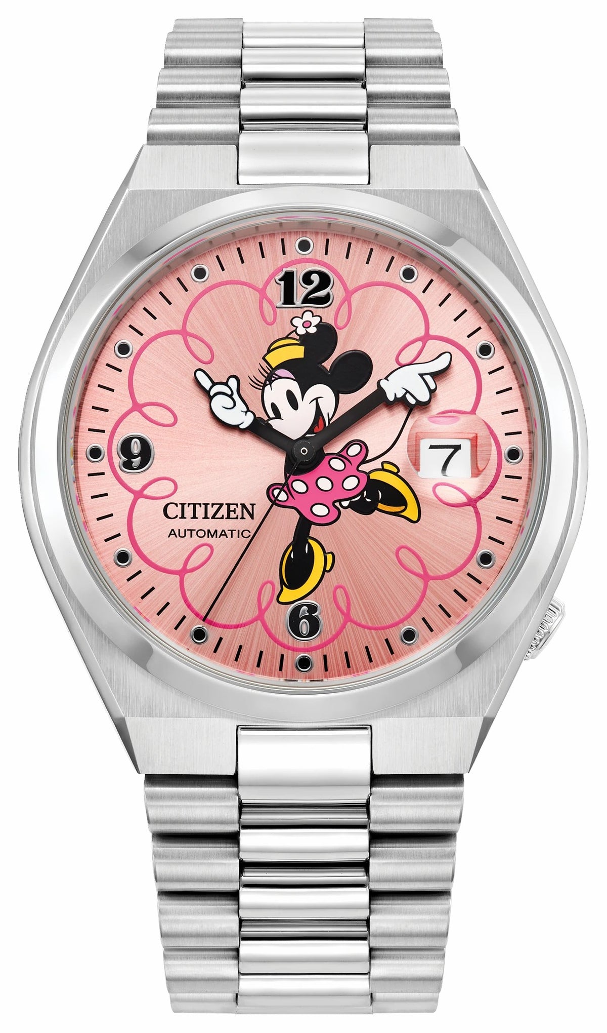 TSUYOSA Mickey Mouse and Minnie Mouse Blue Dial Stainless Steel Bracelet PAIRS-DIS-TSUYOSA | Citizen Discount