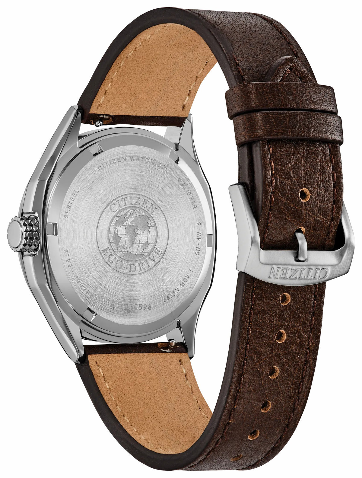 Terra Force Silver-Tone Dial Leather Strap AW1890-19B | Citizen Best Price