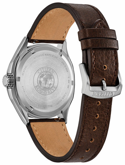 Terra Force Silver-Tone Dial Leather Strap AW1890-19B | Citizen Best Price
