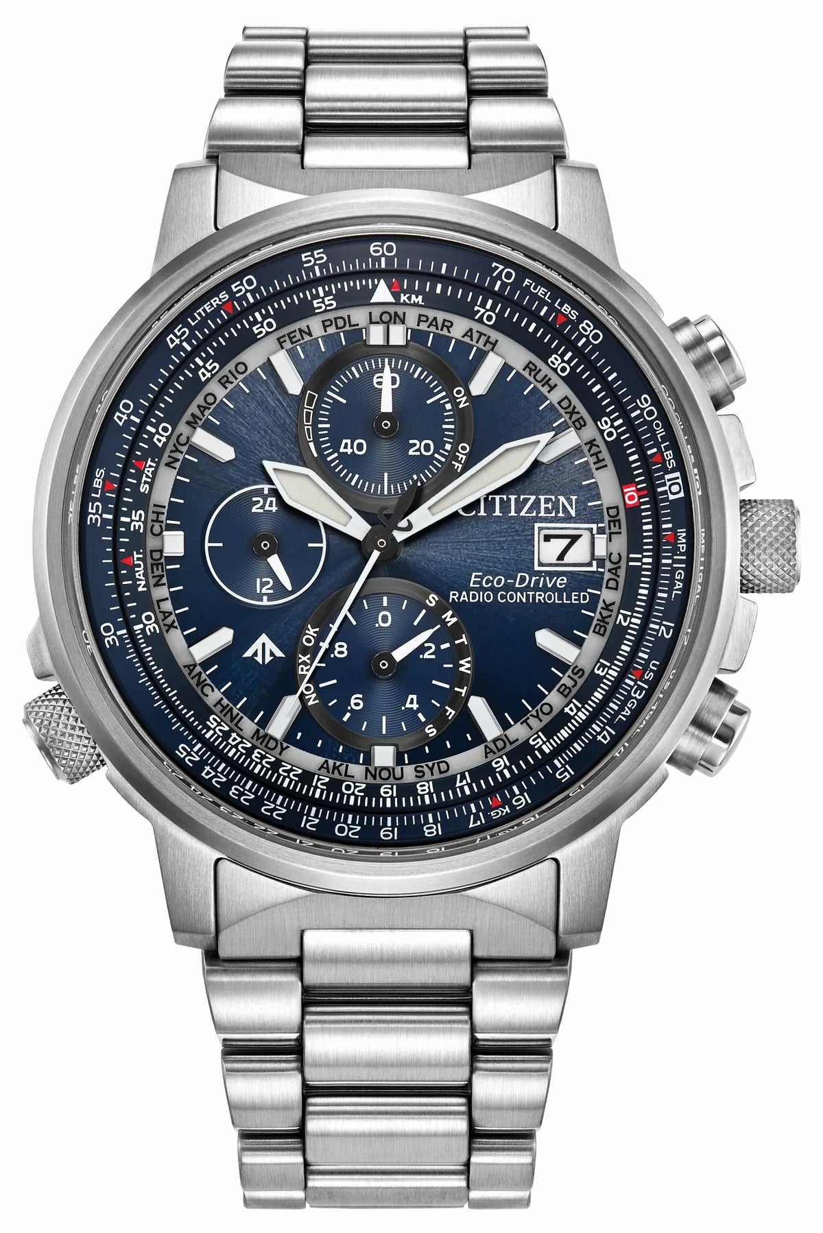 Promaster Navihawk A-T Blue Dial Stainless Steel Bracelet AT8300-58L | Citizen Trending