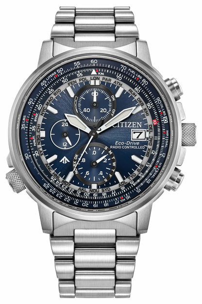 Promaster Navihawk A-T Blue Dial Stainless Steel Bracelet AT8300-58L | Citizen Trending
