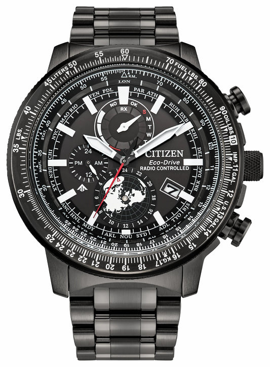 Promaster Geo Trekker Black Dial Stainless Steel Bracelet BY3005-56G | Citizen Top Pick