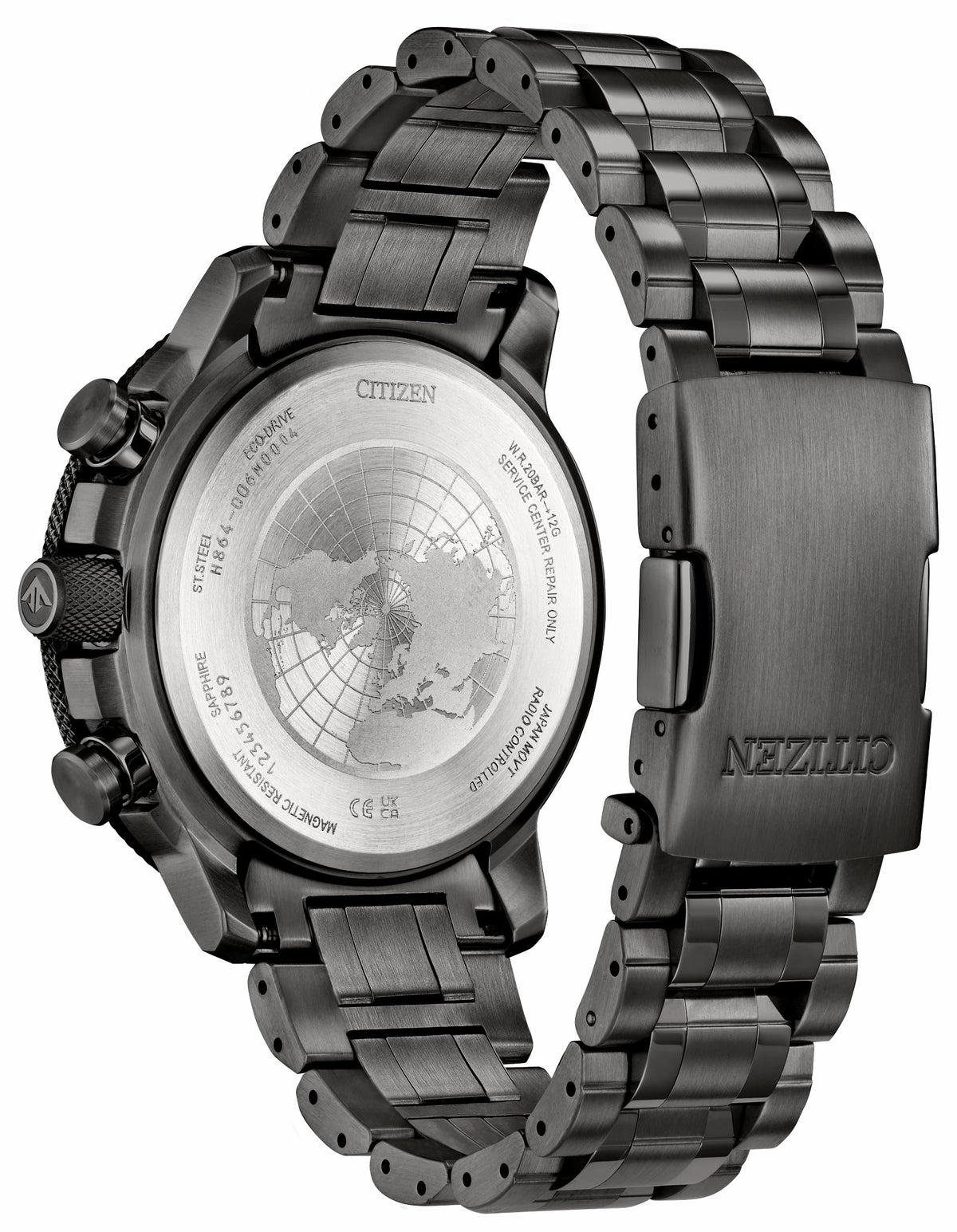 Promaster Geo Trekker Black Dial Stainless Steel Bracelet BY3005-56G | Citizen Top Pick