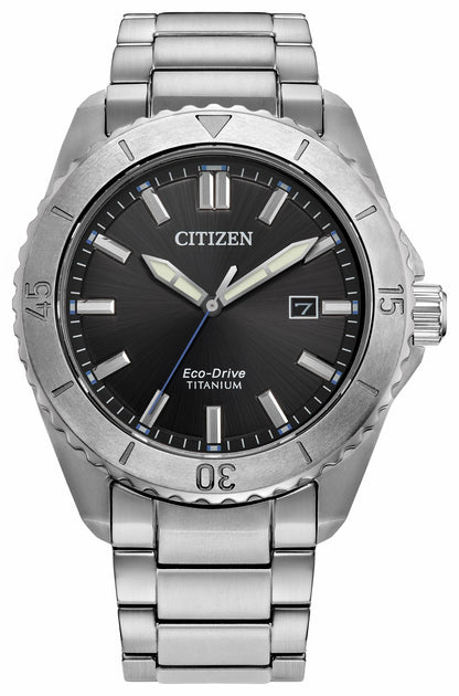 Brycen Black Dial Super Titanium Bracelet AW1840-50E | Citizen Classic