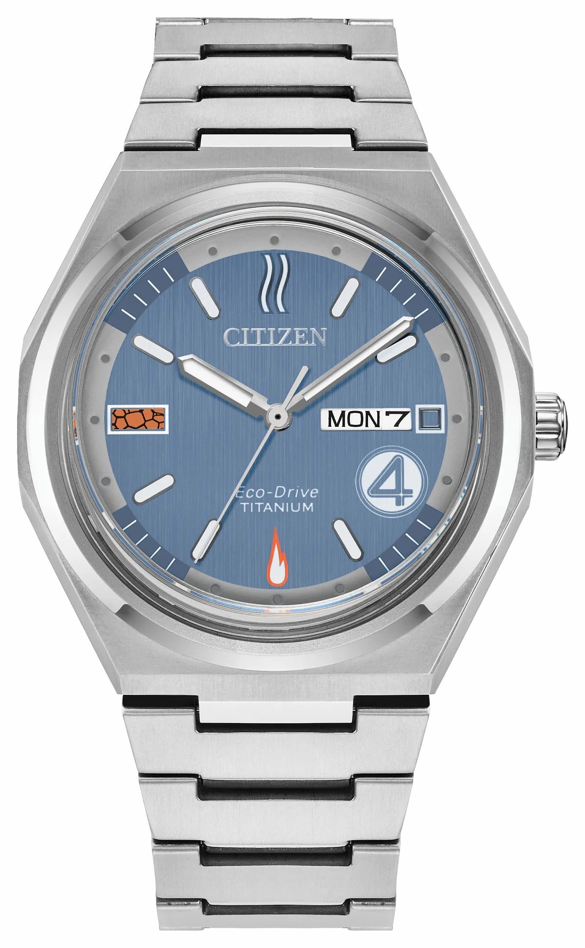 The Fantastic 4: First Steps Blue Dial Super Titanium Bracelet AW0131-66W | Citizen Trusted