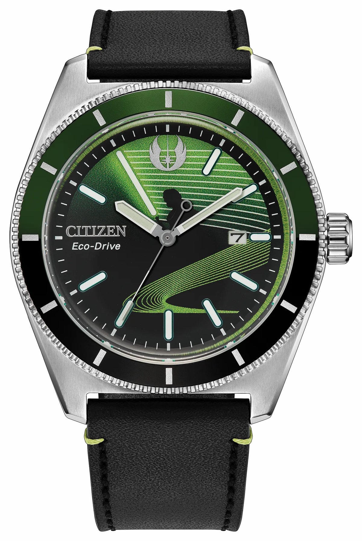 Luke Skywalker, Jedi Master Black Dial Leather Strap AW1910-48W | Citizen Discount