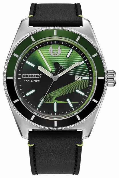 Luke Skywalker, Jedi Master Black Dial Leather Strap AW1910-48W | Citizen Discount