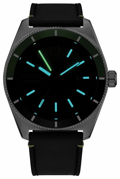 Luke Skywalker, Jedi Master Black Dial Leather Strap AW1910-48W | Citizen Discount