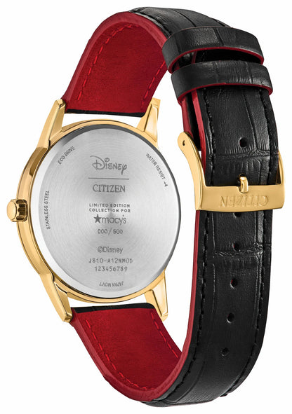 Soaring High Mickey Mouse Black Dial Leather Strap AW1862-06W | Citizen Signature