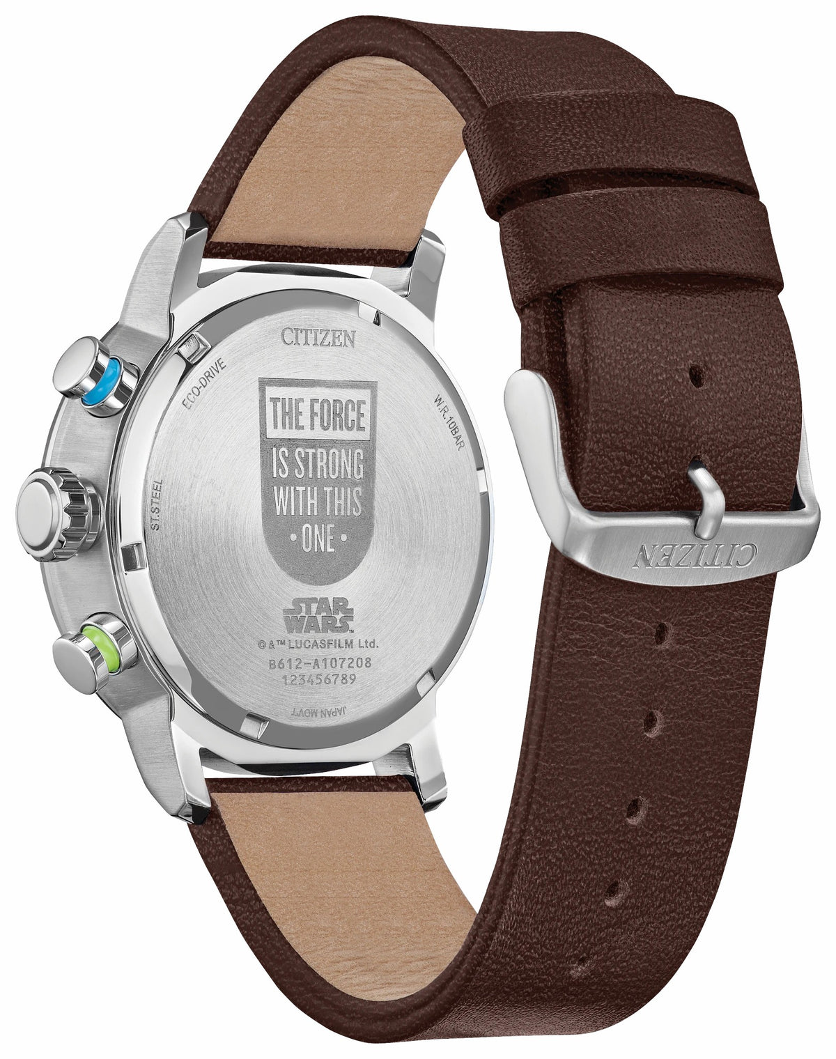 Luke Skywalker Blue Dial Leather Strap CA0768-07W | Citizen Discount
