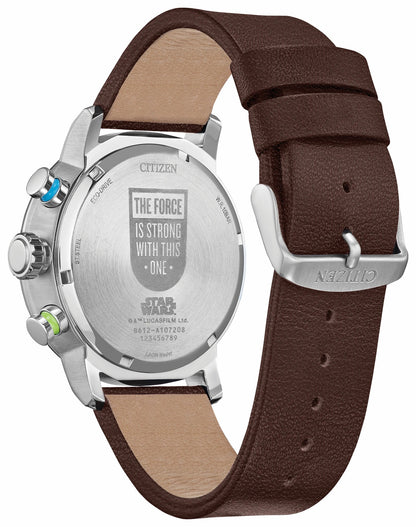 Luke Skywalker Blue Dial Leather Strap CA0768-07W | Citizen Discount