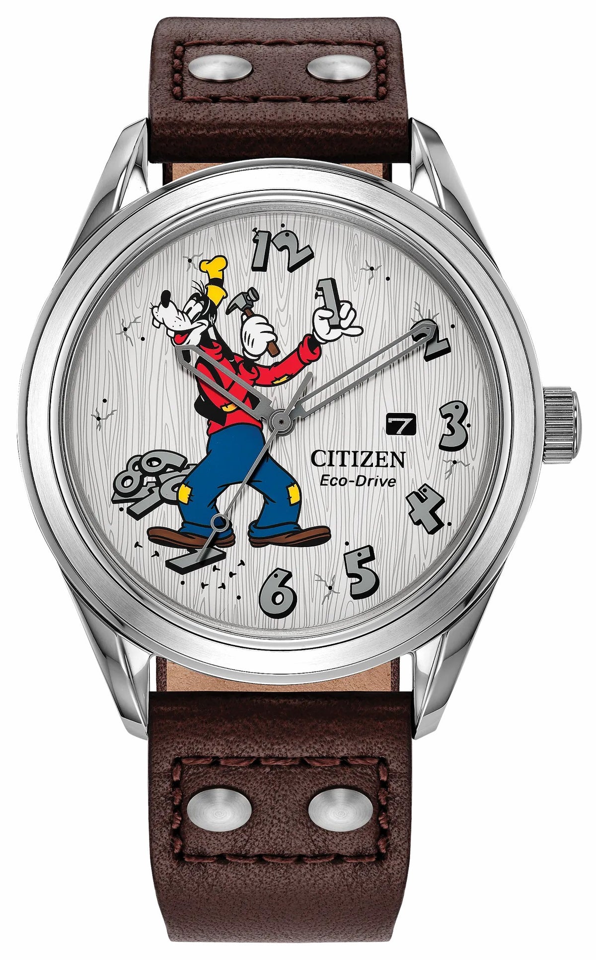 Fix-It Goofy White Dial Leather Strap AW1698-08W | Citizen Featured
