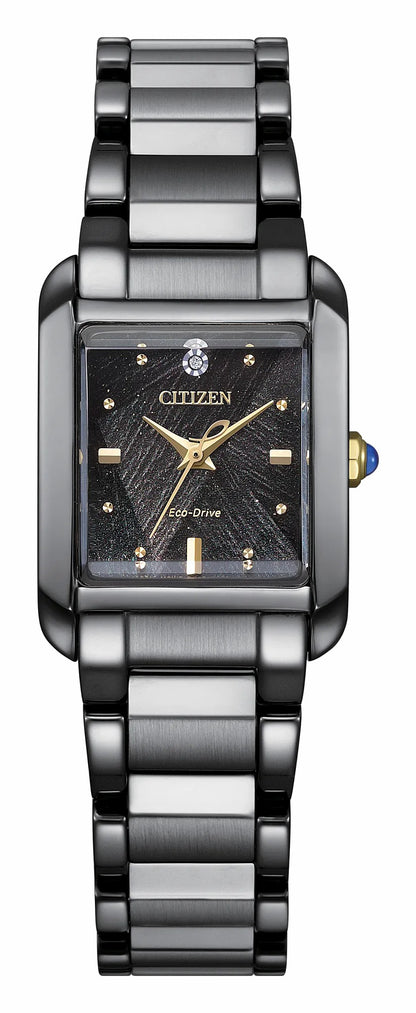 Citizen L Bianca LIGHT in BLACK Black Dial Stainless Steel Bracelet EW5636-55E | Citizen Trending